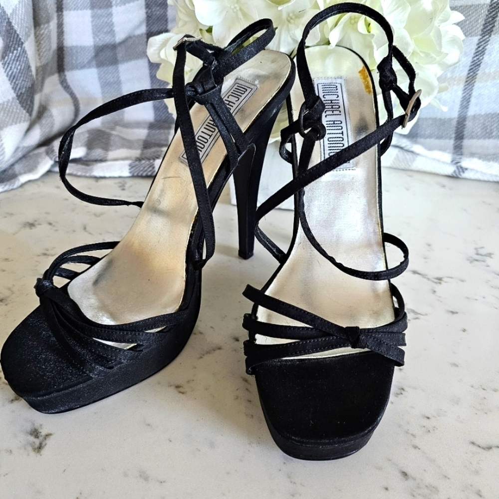 Michael Antonio super high strappy heels